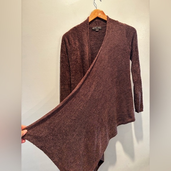 Barefoot Dreams Brown Cardigan Sweater S/M cozy soft comfortable loungewear fall - Picture 9 of 10